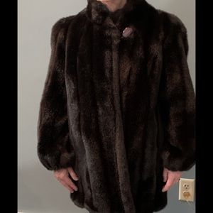 Imitation fur coat